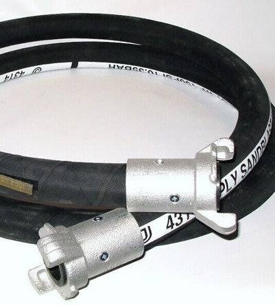 One sandblast hose is displayed in the picture, with mark on the surface.