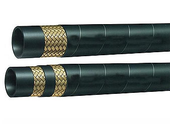 Two steel wire braided steam hoses: single layer steel wire braided steam hose and two layer braided steel wire steam hose