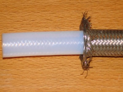 It shows the teflon hose inner tuber.